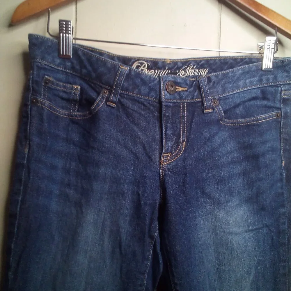 Gap Jeans 4 27 Premium Skinny Button Ankle Blue